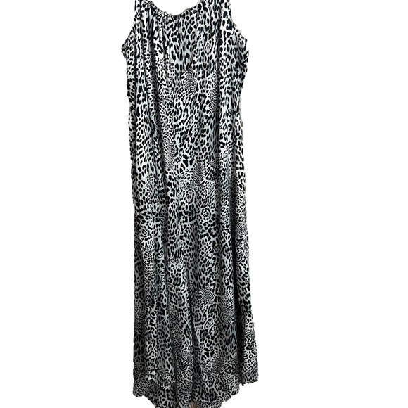 Anthropologie Wide Leg Animal Print Jumpsuit Size M - Picture 2 of 8